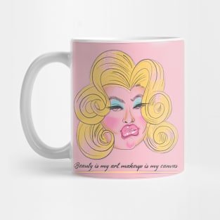 Beauty is my art. Makeup is my canvas Mug